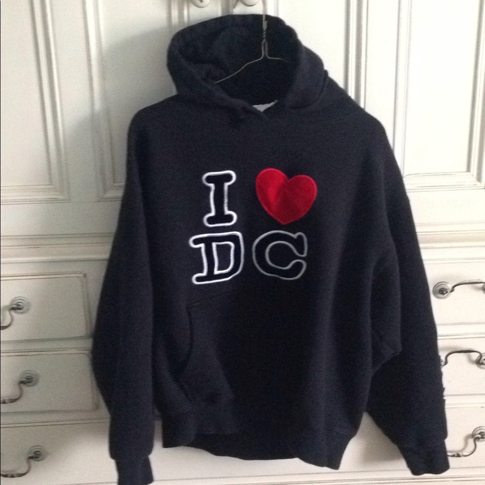 I ❤️DC HOODIE BLACK SWEATSHIRT